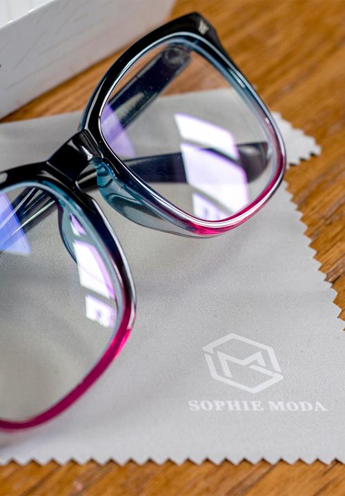Sophie Moda - Anti blue light glasses - gradient pink