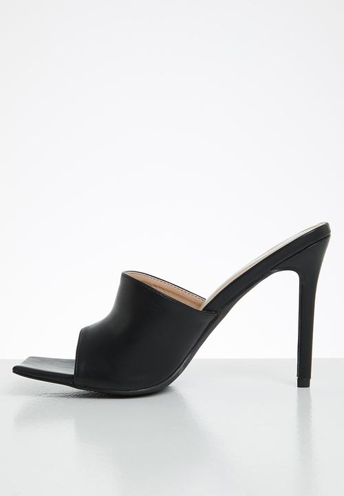 Miss Black - Tula mule heel - black