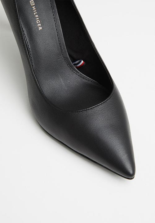 Tommy Hilfiger - Essential leather high heel pump - black