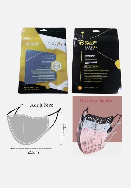 Sophie Moda - 3 pack stoned face mask - multi 