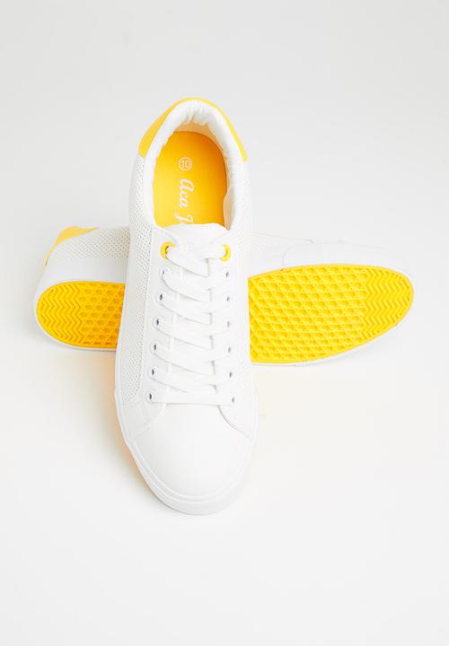 Aca Joe - Casual sneaker - white & mustard