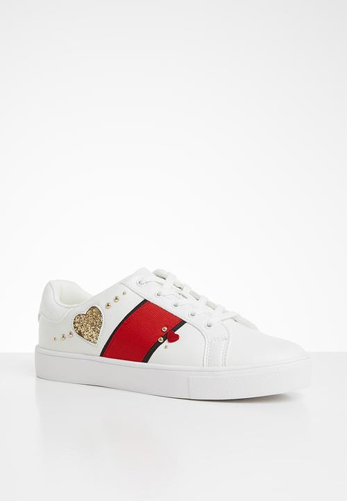 ALDO - Bralille sneaker - white & red 
