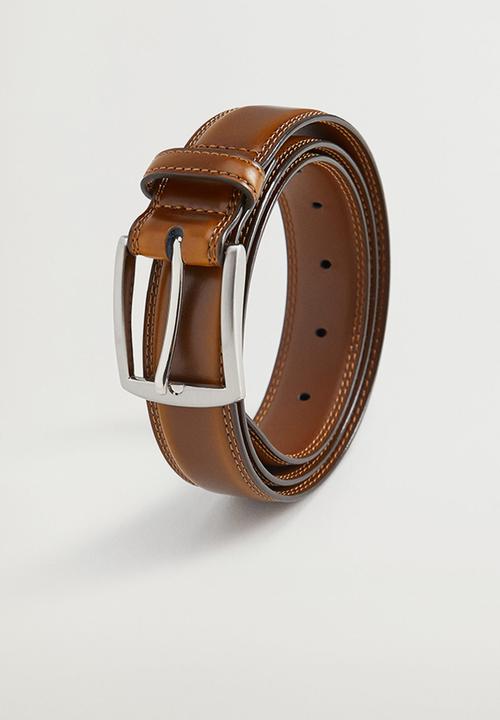 MANGO - Belt basico - brown