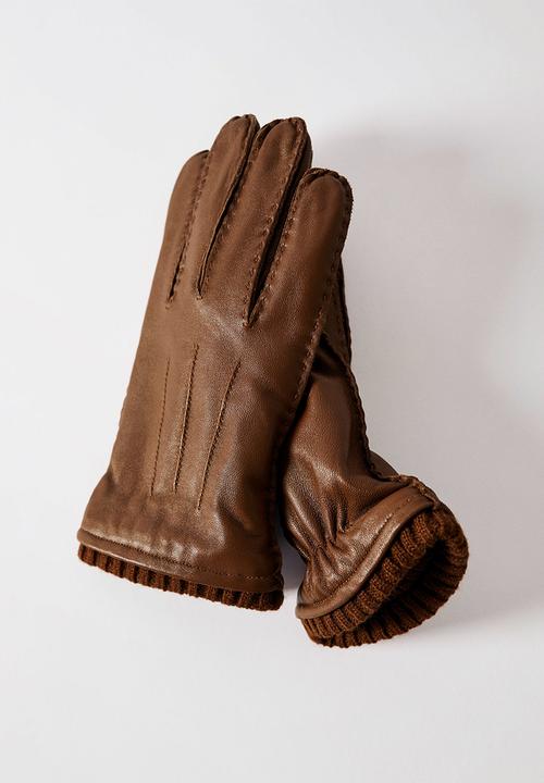 MANGO - Gloves sport - medium brown