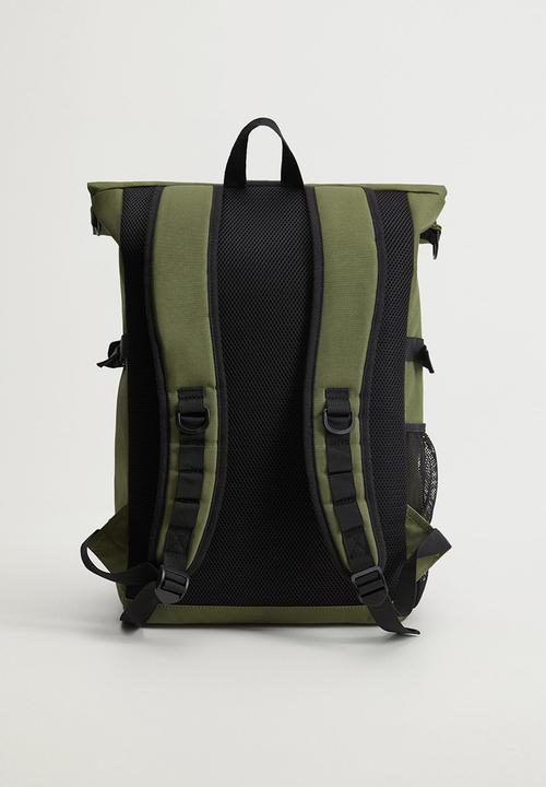 MANGO - Backpack army -  beige/khaki