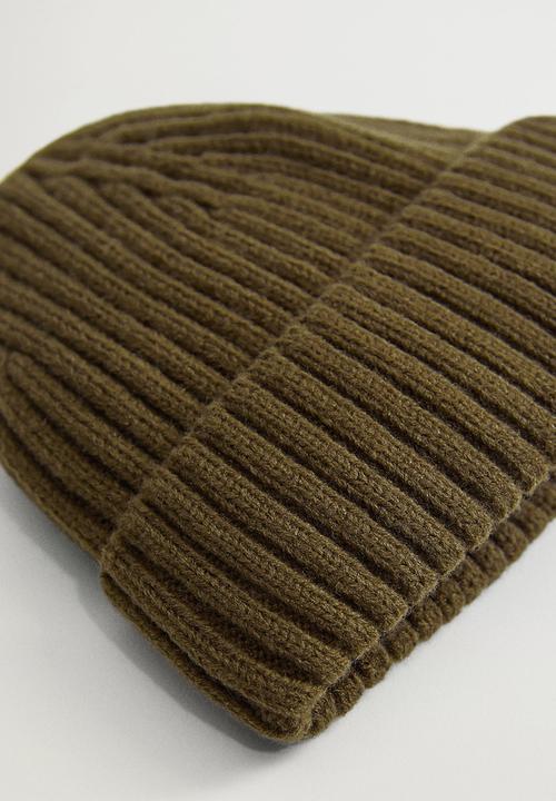 MANGO - Hat short - beige & khaki