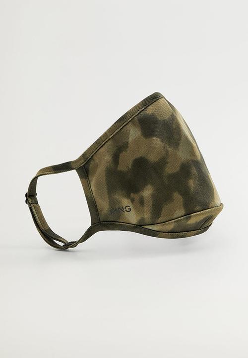 MANGO - Face mask msk20was - beige & khaki