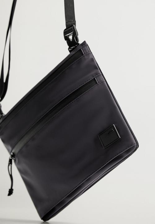 MANGO - Handbag sonar - black