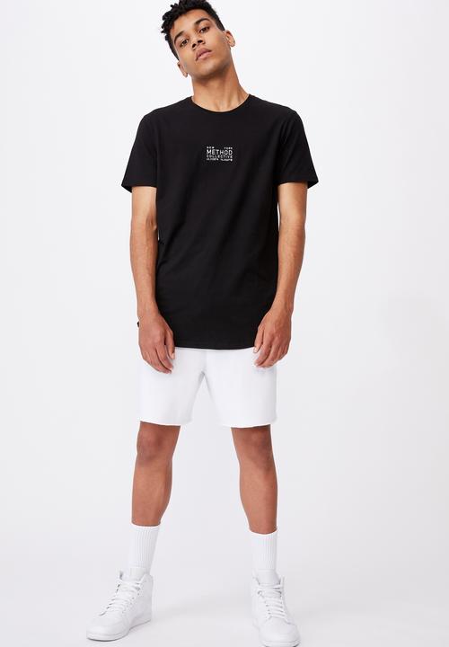 Factorie - Curved graphic T-shirt - black 