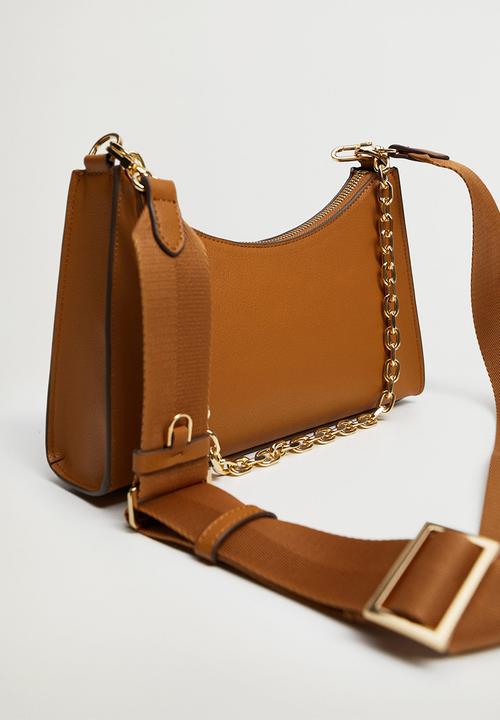 MANGO - Bayona bag - medium brown