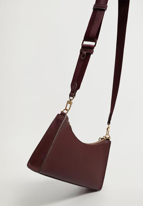 MANGO - Bayona bag - burgundy