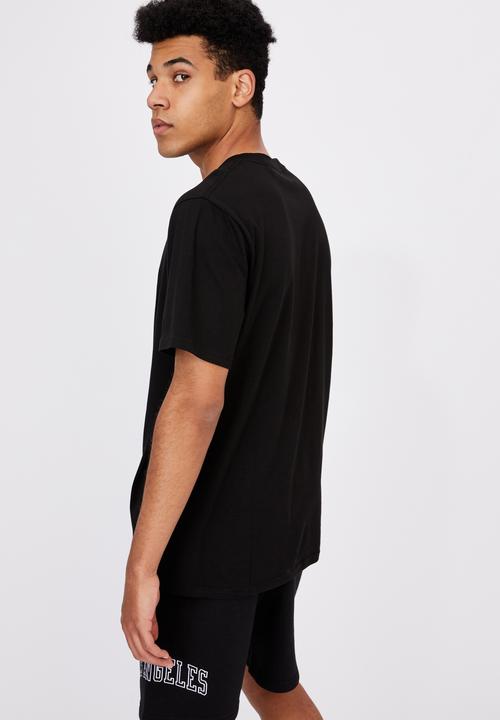 Factorie - Regular graphic T-shirt - black