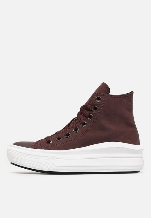 Converse - Chuck taylor all star move diamond metal platform hi - black currant/black/white - diamond metal