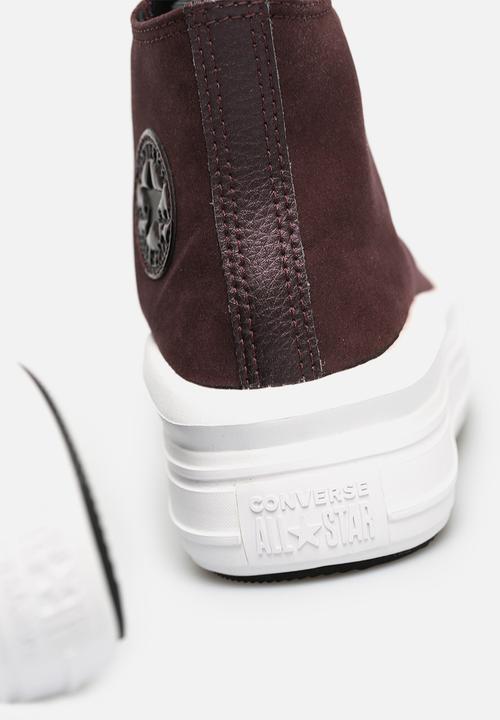 Converse - Chuck taylor all star move diamond metal platform hi - black currant/black/white - diamond metal