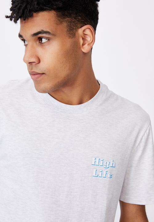 Factorie - Regular graphic T-shirt - silver marle