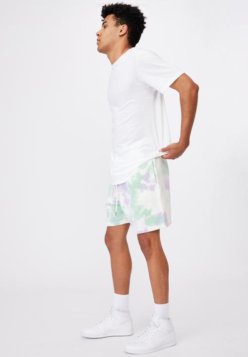 Factorie - Tie dye track short - mint grape tie dye
