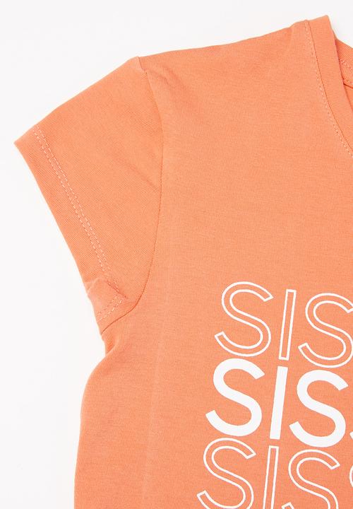 SISSY BOY - Never ever stopping cap sleeve top - coral