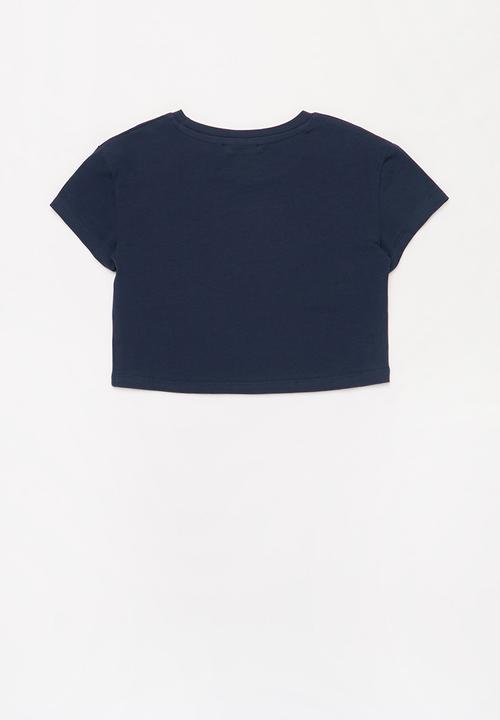 SISSY BOY - Pushing limits crop top - navy