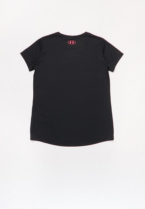 Under Armour - Tech solid graphic big logo short sleeve t-shirt - black 