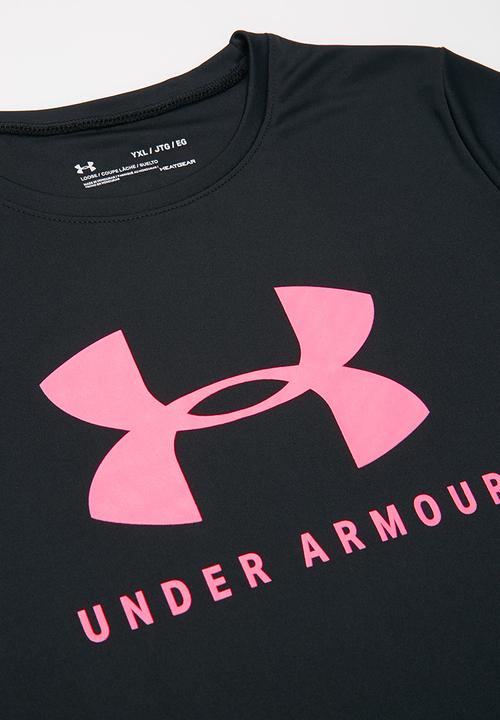 Under Armour - Tech solid graphic big logo short sleeve t-shirt - black 