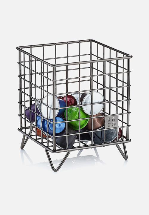 Barista & Co - Corral coffee pod storage - black