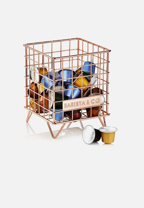 Barista & Co - Corral pod coffee capsule storage - copper