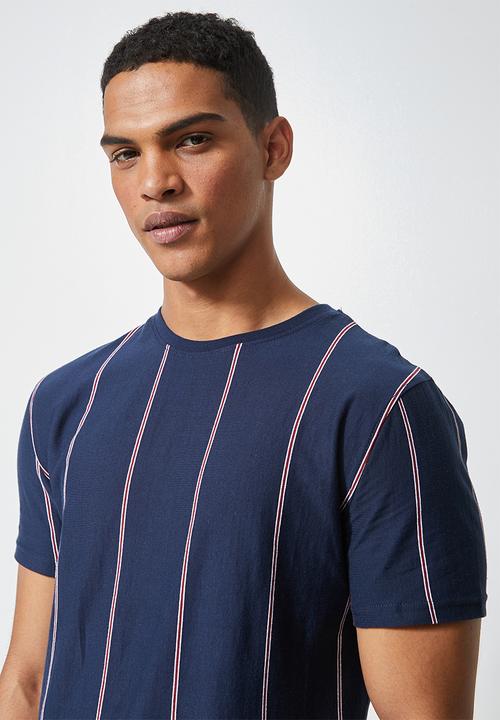 Superbalist - Nate sort sleeve vertical stripe tee - multi 