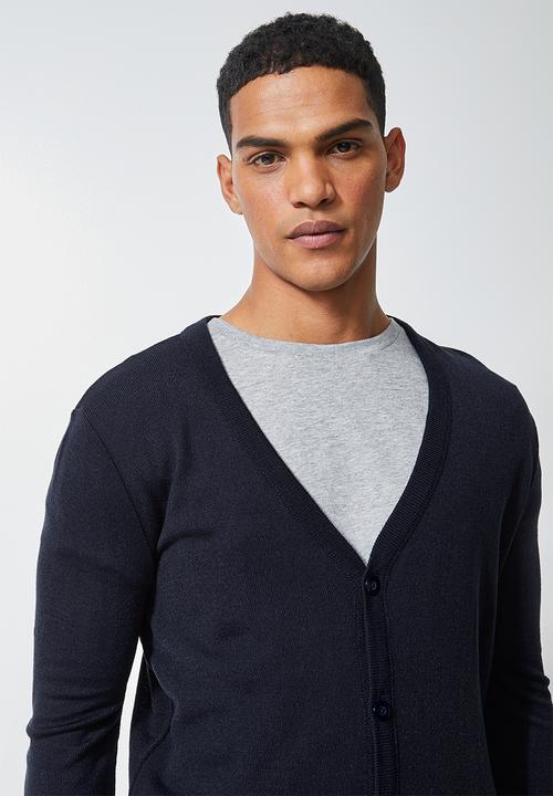 Superbalist - Lightweight buttonthrough cardi - navy