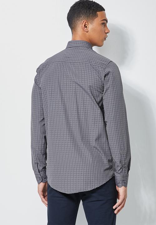 Superbalist - Jos slim fit long sleeve check shirt - multi