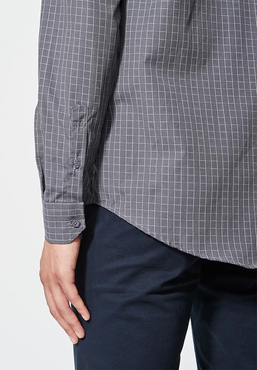 Superbalist - Jos slim fit long sleeve check shirt - multi