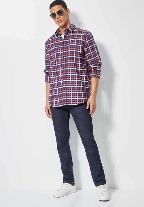 Superbalist - Barber regular fit check shirt - multi