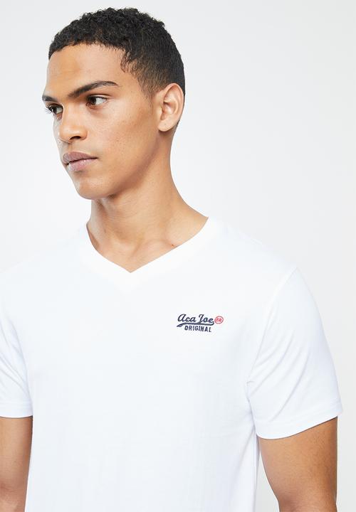 Aca Joe - Aca joe V-neck T-shirt - white