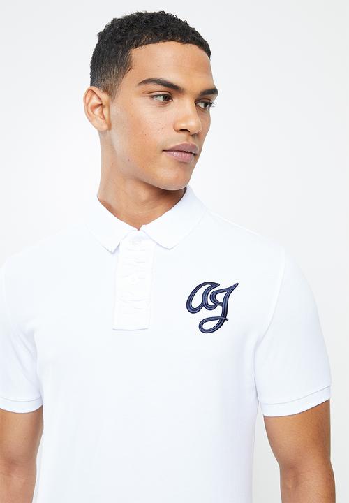 Aca Joe - Aca joe big aj logo golfer - white