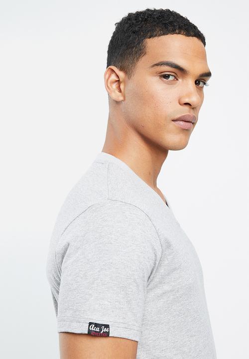 Aca Joe - Aca joe Vneck T-shirt - grey