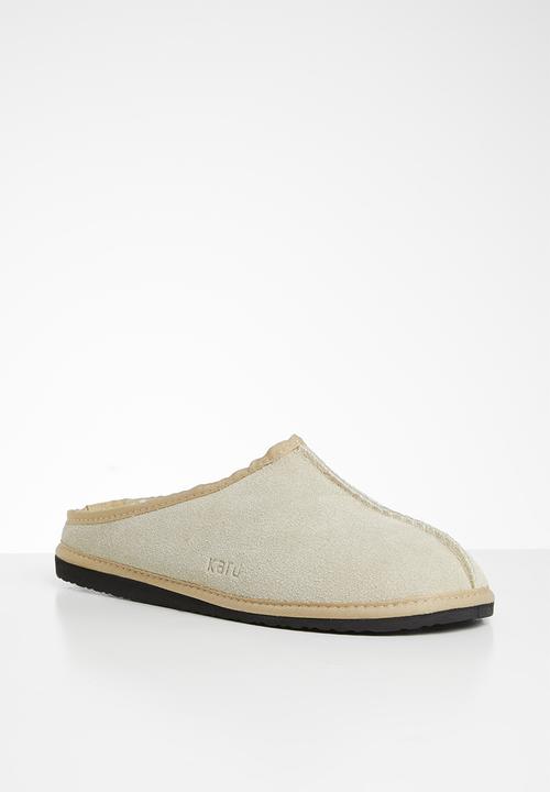 Karu - Clog suede wool inner slipper - sand