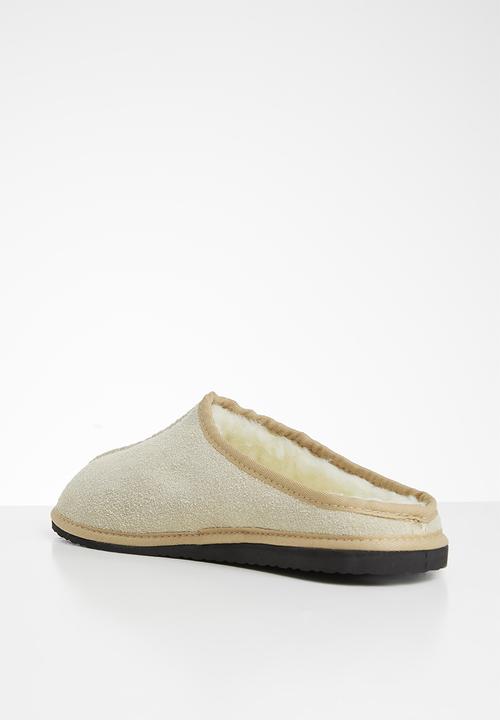 Karu - Clog suede wool inner slipper - sand