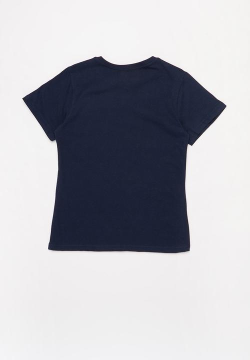 Rebel Republic - Teens printed tee - navy