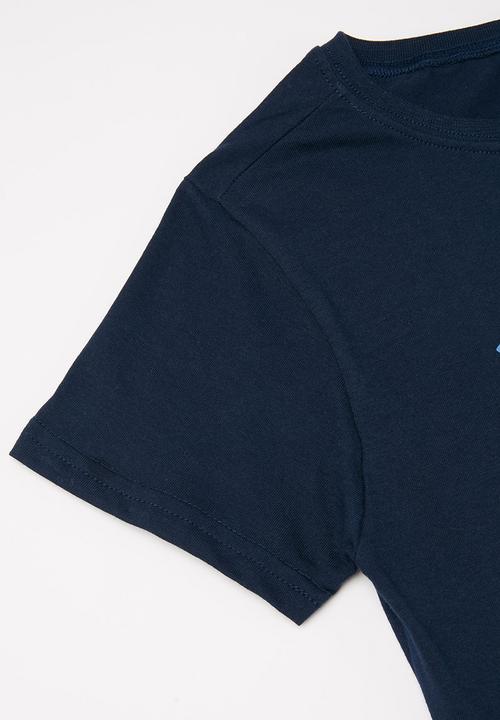 Rebel Republic - Teens printed tee - navy
