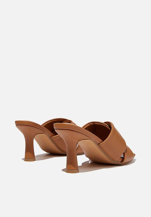 Cotton On - Sofia soft volume heel - tan pu