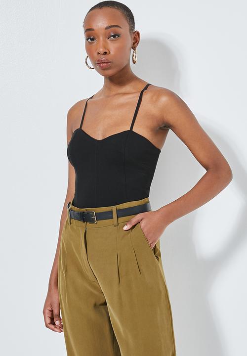 Superbalist - Ponti corset cami - black