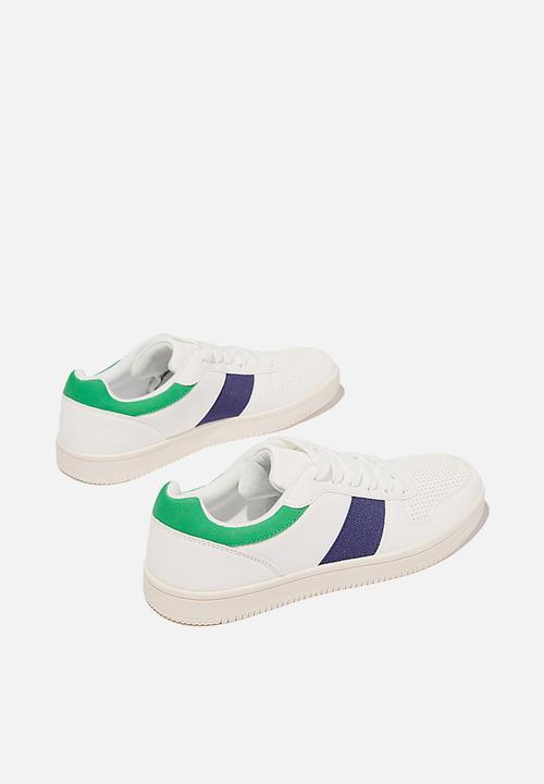 Cotton On - Alba retro low rise - white green navy
