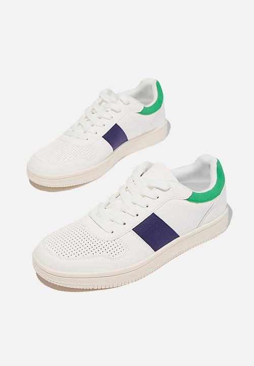 Cotton On - Alba retro low rise - white green navy