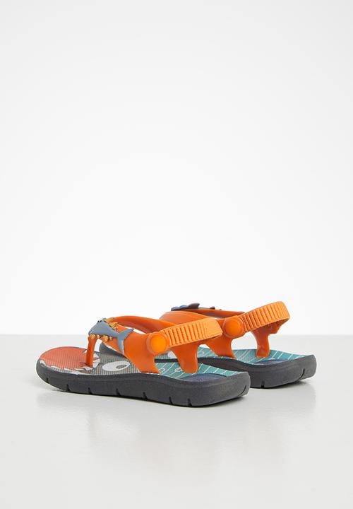 Klin - Aqua print sandal - orange