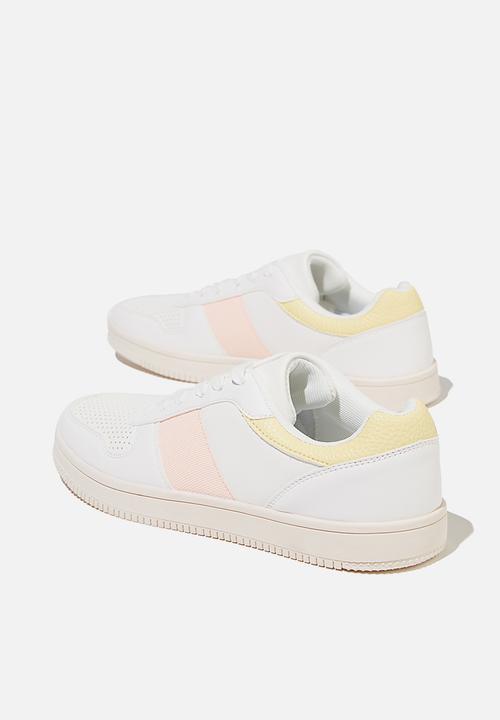 Cotton On - Alba retro low rise - white lemon pink