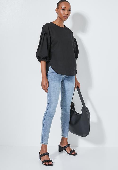 Superbalist - Hi-lo cotton shell - black