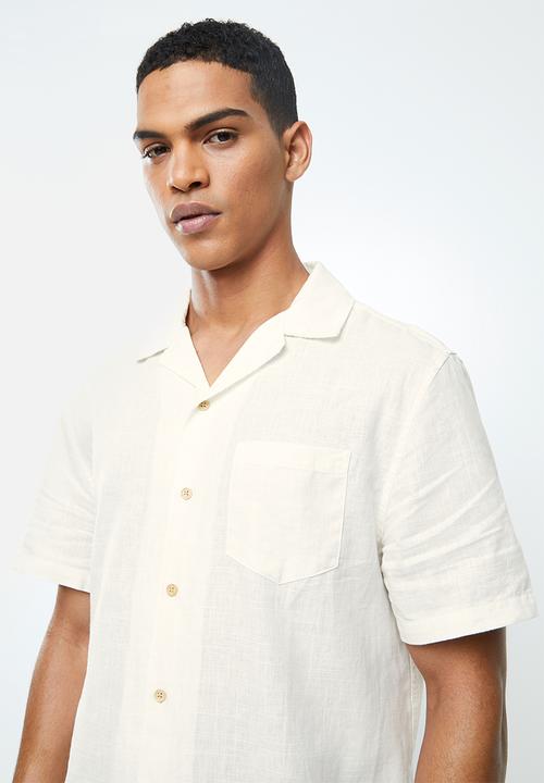 Cotton On - Textured short sleeve shirt - white