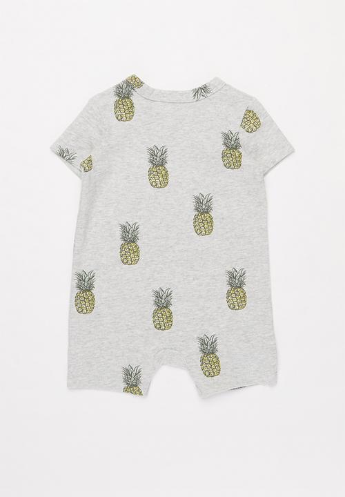 Cotton On - 2 pack short sleeve snap romper - multi