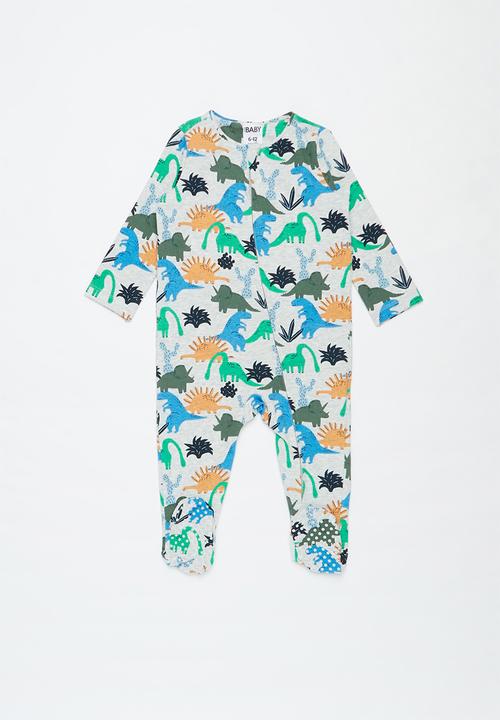 Cotton On - Bundle long sleeve zip romper, legging & bib - multi