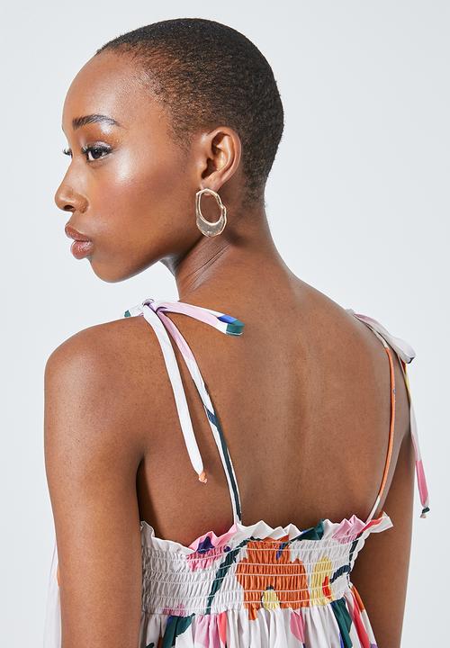 Superbalist - Strappy midi with shirred detail - multi 