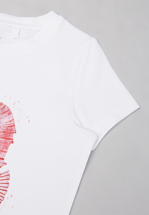 Name It - Jully printed short sleeve tee - white